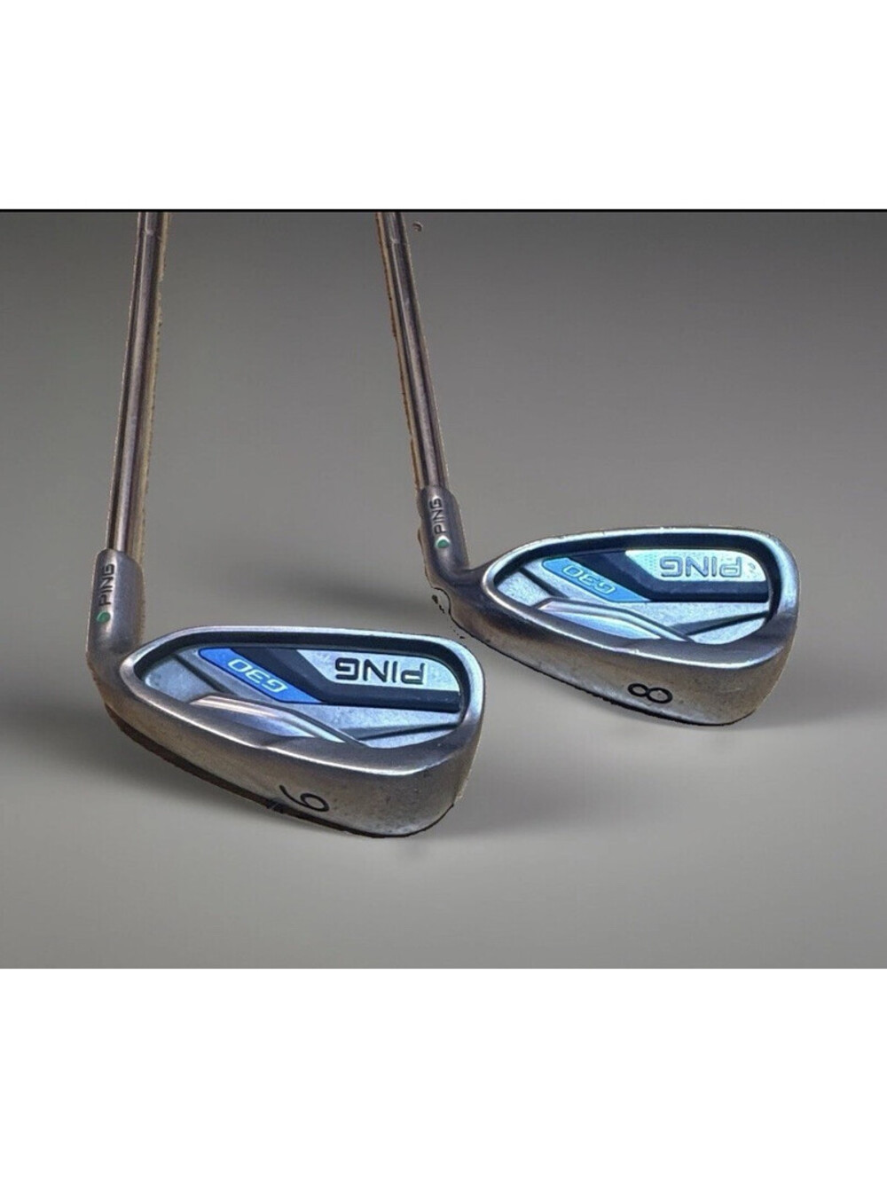 PING G30 Green Dot 8 & 9 Iron Set Pair RH CFS Distance Steel Stiff Flex Golf